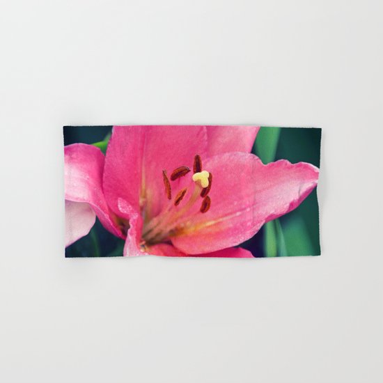 Pink Lily Hand & Bath Towel