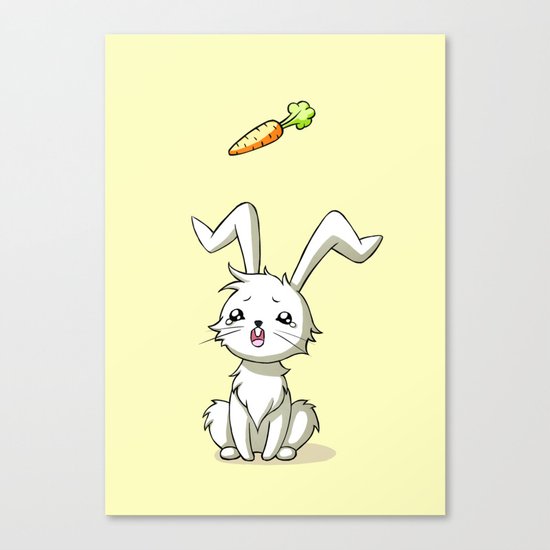 Bunny Carrot Canvas Print