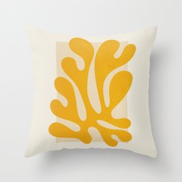 Sun Leaf 2: Matisse Edition | Mid Century Series Throw Pillow