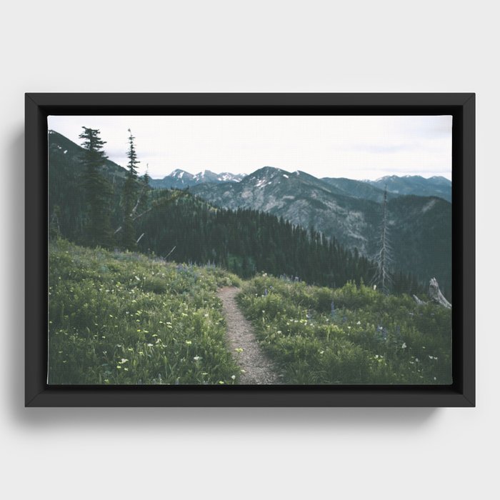 Happy Trails II Framed Canvas