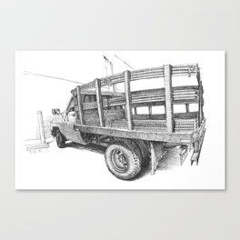 Delivery truck Canvas Print