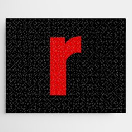 letter R (Red & Black) Jigsaw Puzzle