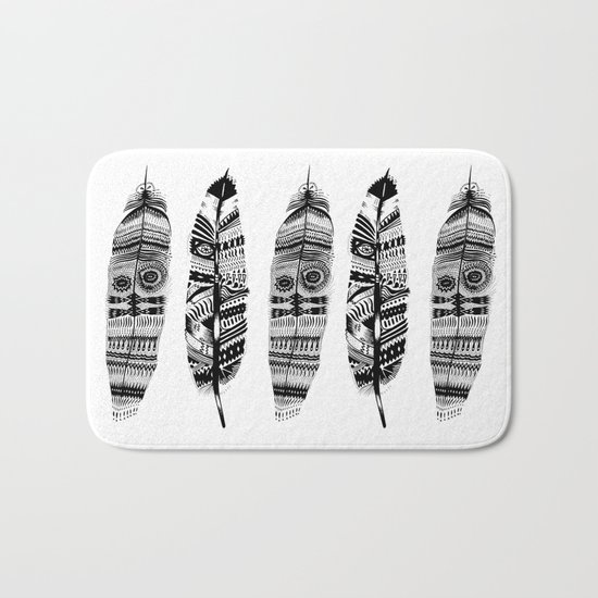 Feather time Bath Mat