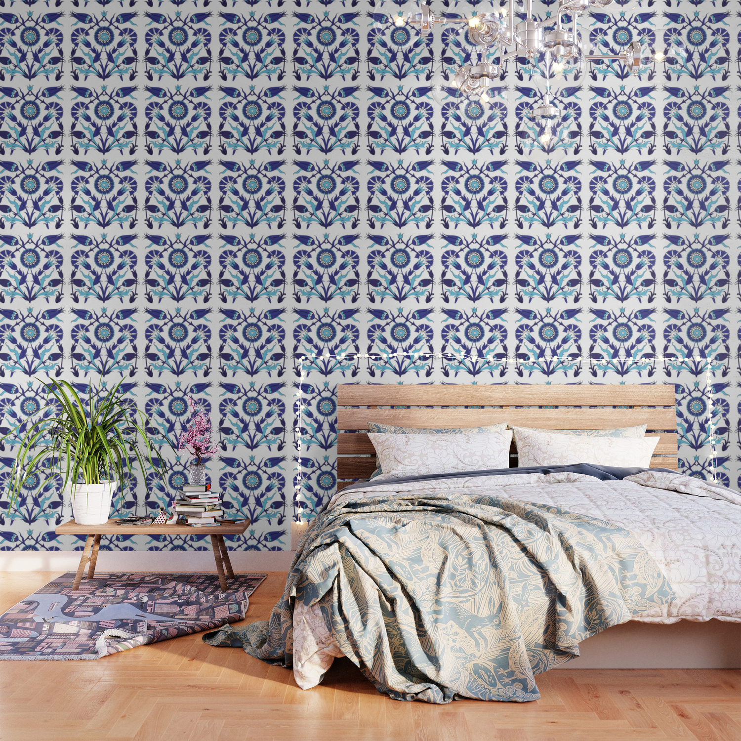 Turkish Tile Art Pattern Wallpaper By Nsprints Society6