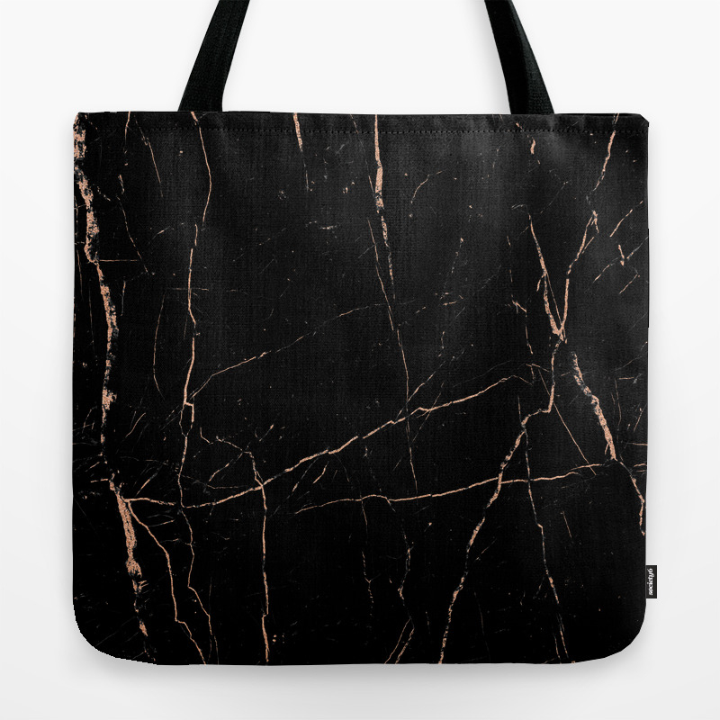 black rose gold bag