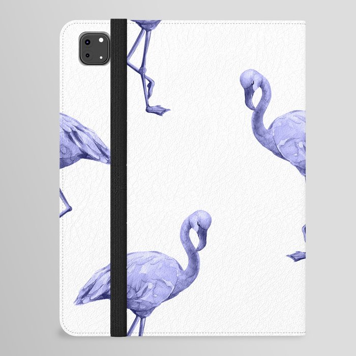 Very Peri 2022 Color Of The Year Violet Blue Periwinkle Flamingo Pattern iPad Folio Case