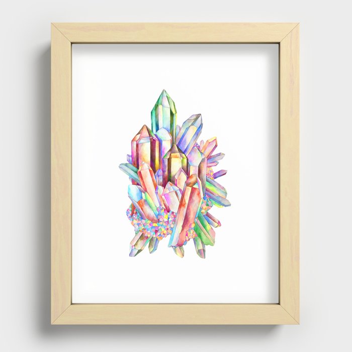 Fairy crystals Recessed Framed Print
