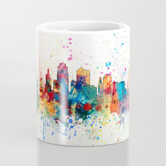 Kansas City Skyline Coffee Mug by artPause - Michael Tompsett