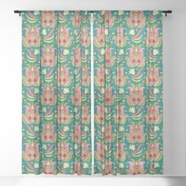 Luxe Pineapple // Tropical Island Sheer Curtain