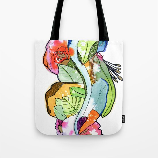 Flower Heart Tote Bag