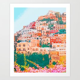 Positano, beauty of Italy Art Print