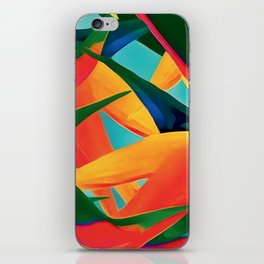 Tropical Abstract Bird of Paradise iPhone Skin