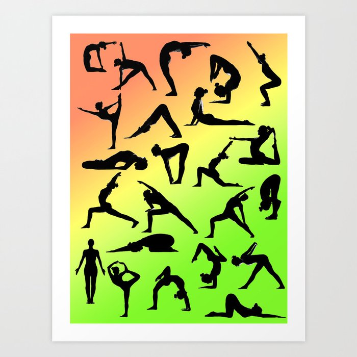 Yoga Poses Acrylic Print