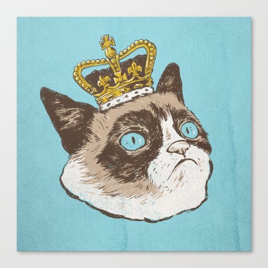 Grumpy King Canvas Print