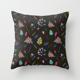 Floral print design Throw Pillow