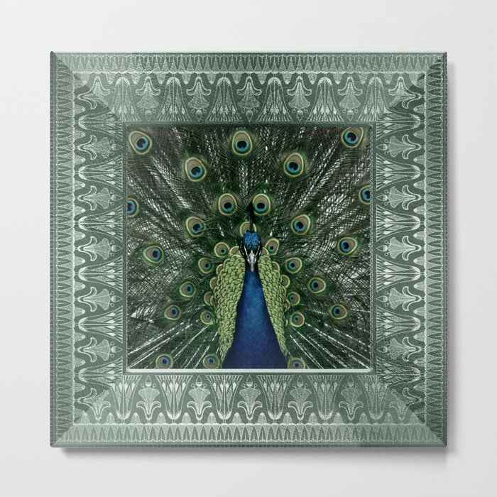 Peacock Art Metal Print