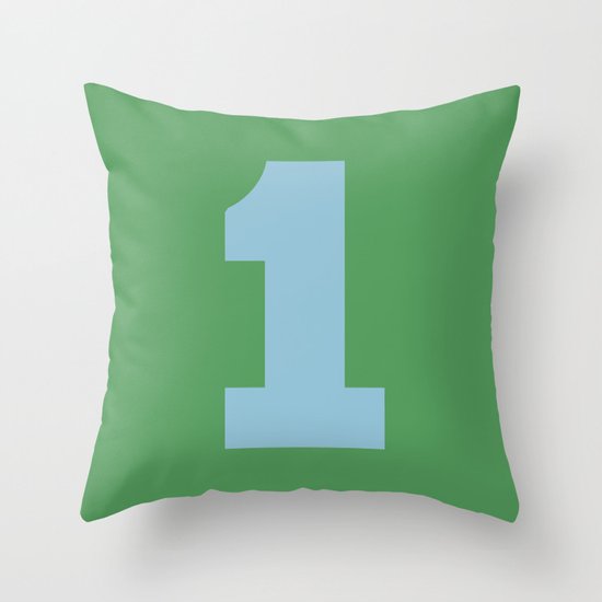 Number 1 Throw Pillow