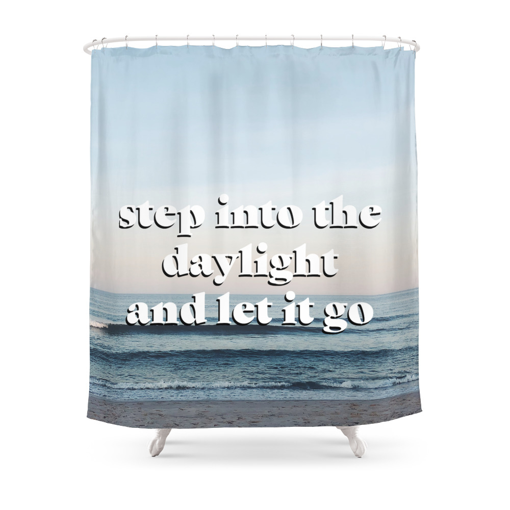 Step Into The Daylight Shower Curtain by kaitlinking