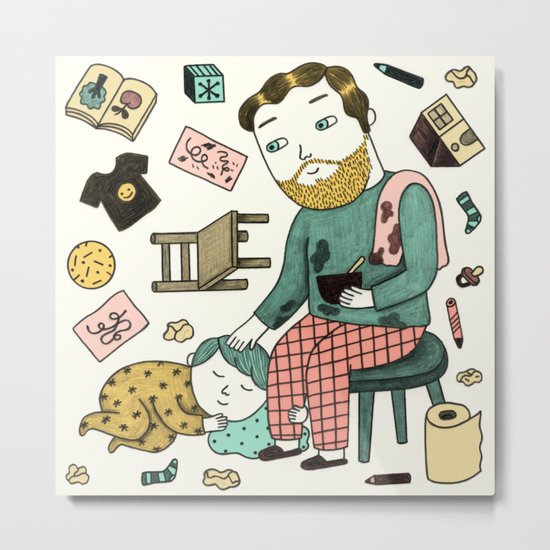 SUPERDAD Metal Print