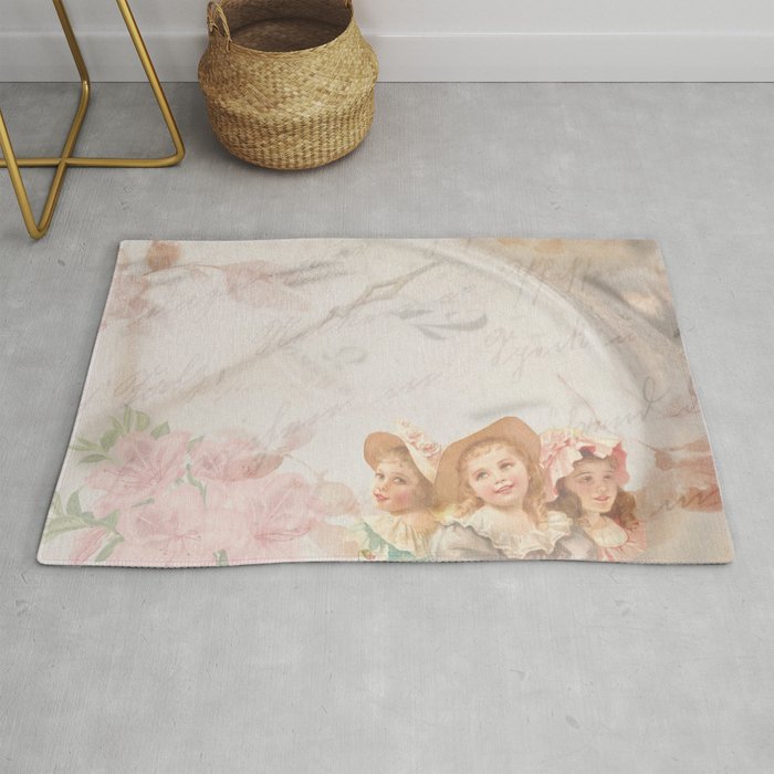 Timeless Victorian Collage Rug