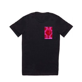 ROMANTIC ABSTRACT PINK ROSE GARDEN PATTERN ART T Shirt