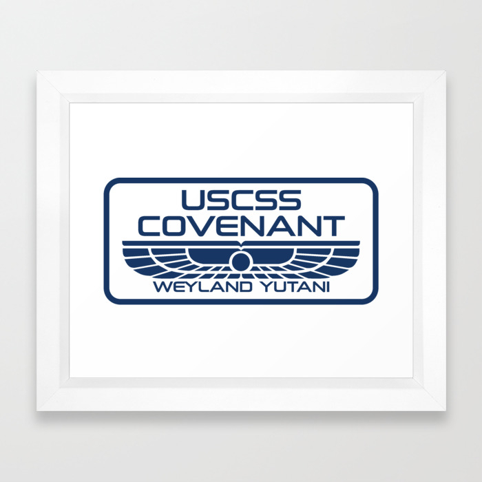 Uscss Covenant Weyland Yutani With Border Framed Art Print By Pcb1981 Society6