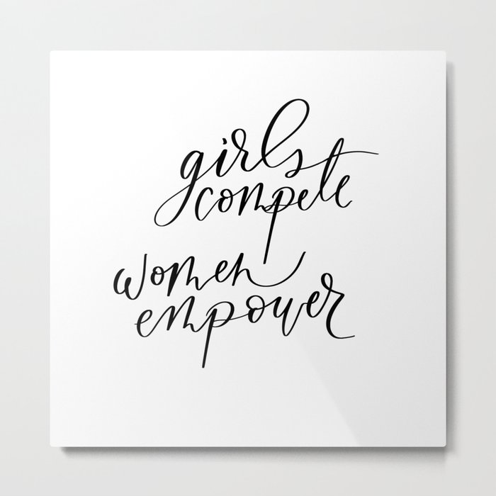 women empower Metal Print