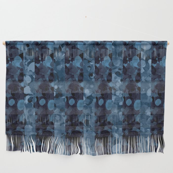 Blue bubble stripes Wall Hanging