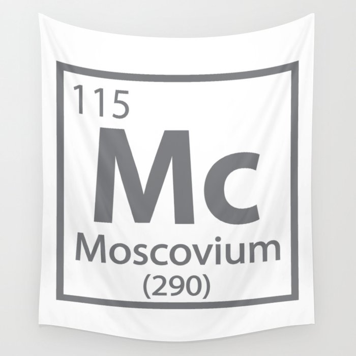 Moscovium - Russian Science Periodic Table Wall Tapestry