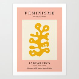 L'ART DU FÉMINISME III — Feminist Art — Matisse Exhibition Poster Art Print