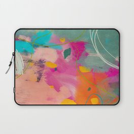 mixed abstract brush color study art 1 Laptop Sleeve