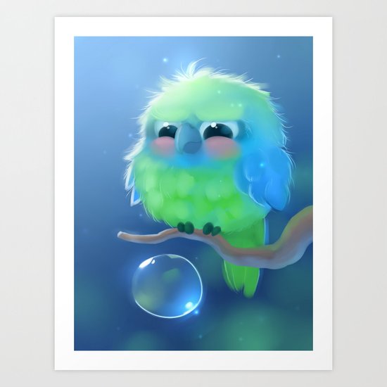 Mini Parrot Art Print