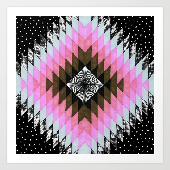 Cosmic Eye - Fire Opal Art Print