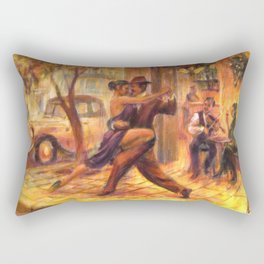 Couple dancing tango painting Rectangular Pillow