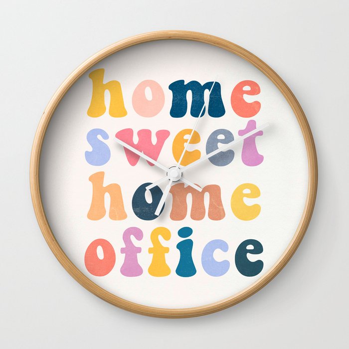Home Sweet Home Office Wall Clock