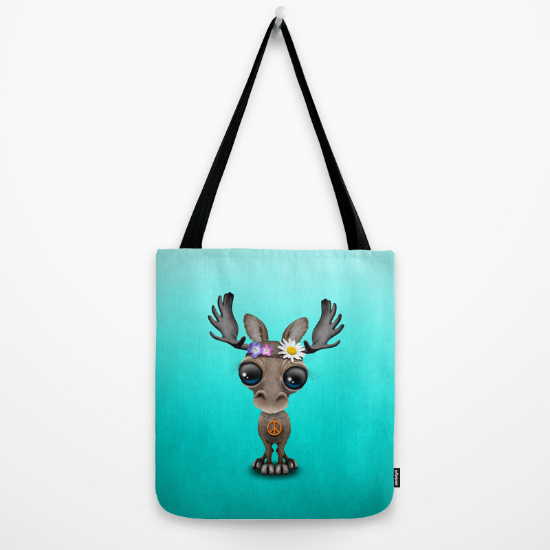 hippie tote bag