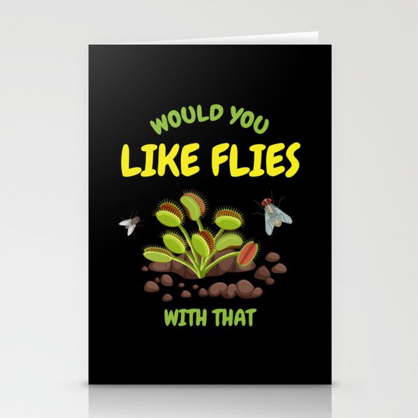 Venus Flytrap Carnivorous Like Flies Stationery Cards