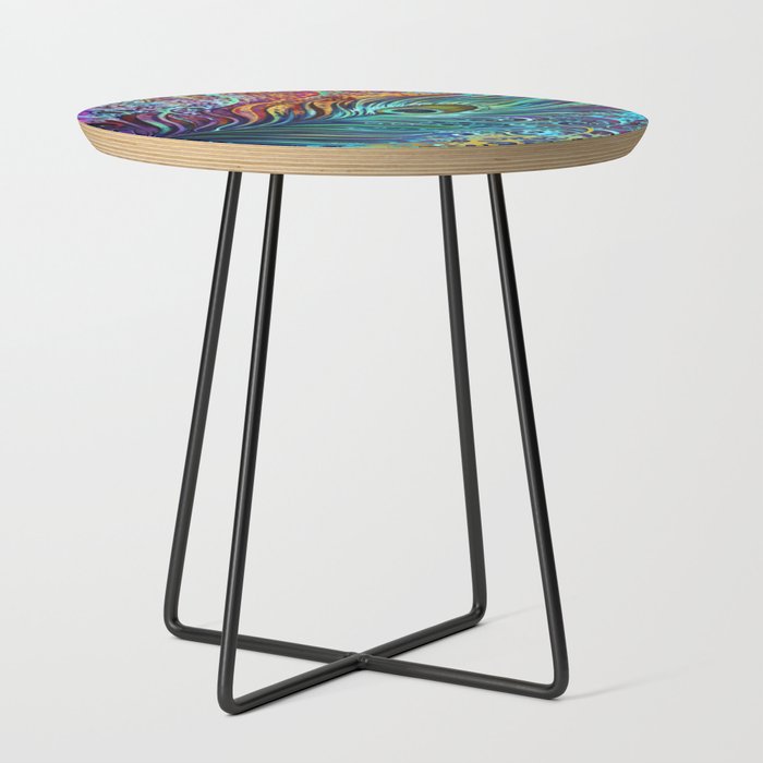 Peacock Feather by Laura Zollar Side Table