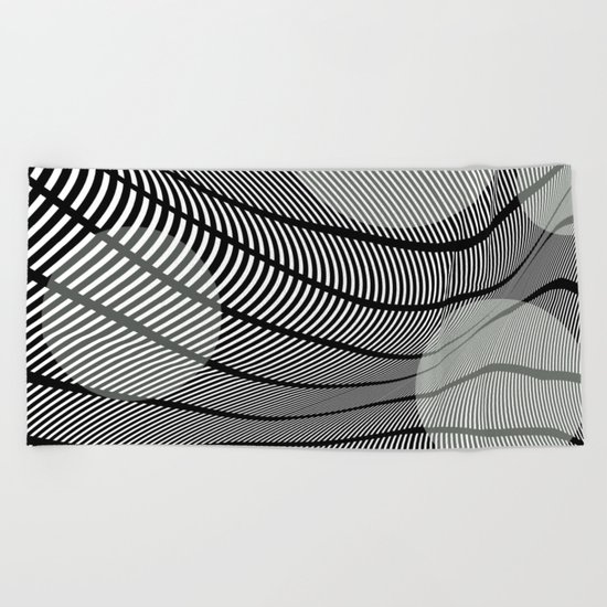Mid-Century Mod Beach Towel