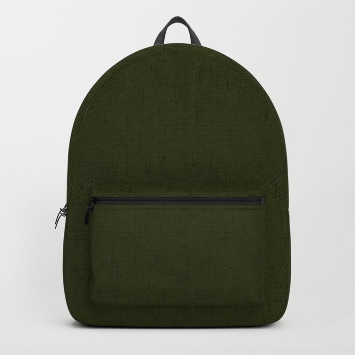 Dark olive textured. Backpack