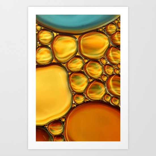 Abstract Oil & Water Art Print