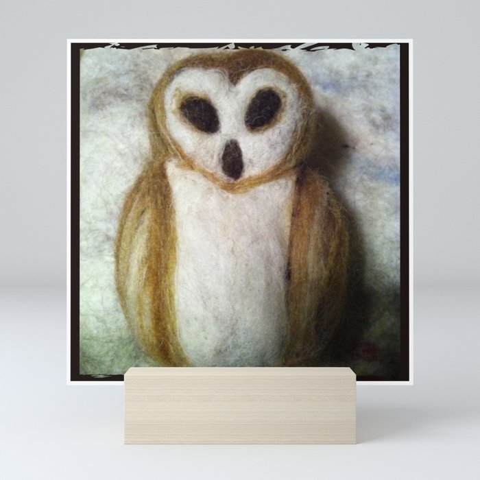 Caramel Barn Owl - Wise Owl Collection Mini Art Print