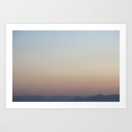 Aphrodite: An Abstract Landscape of Athens Greece Art Print