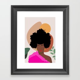 Fuchsia Girl Framed Art Print