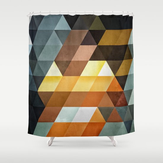 gyld^pyrymyd Shower Curtain