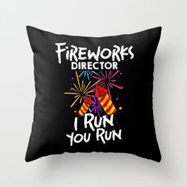 Firework Pyrotechnic Pyrotechnician Pyro Throw Pillow