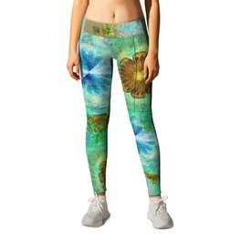Superinstitute Open Flower  ID:16165-114222-70591 Leggings | Abstractdesign, Other, Abstract, Paintingmultiplex, Oil, Chunks, Puttogether, Painting, Representation, Patternabsolutestationseduction 