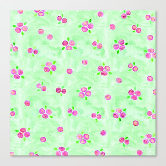 Roses Pattern 01 Canvas Print