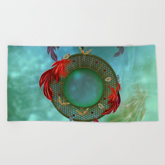 Wonderful dreamcatcher Beach Towel
