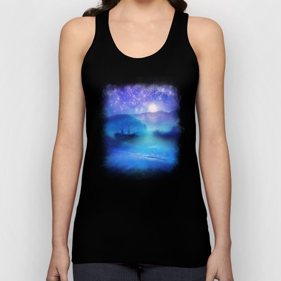 Fantasy in Blue. Unisex Tank Top